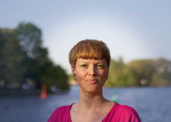 Direktkandidatin der Linken für das Berliner Abgeordnetenhaus, Katalin Gennburg