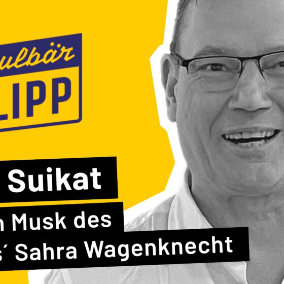 Der Startup-Millionär und Schatzmeister des Bündnis Sahra Wagenknecht, Ralph Suikat, im MaulbärKLIPP-Interview