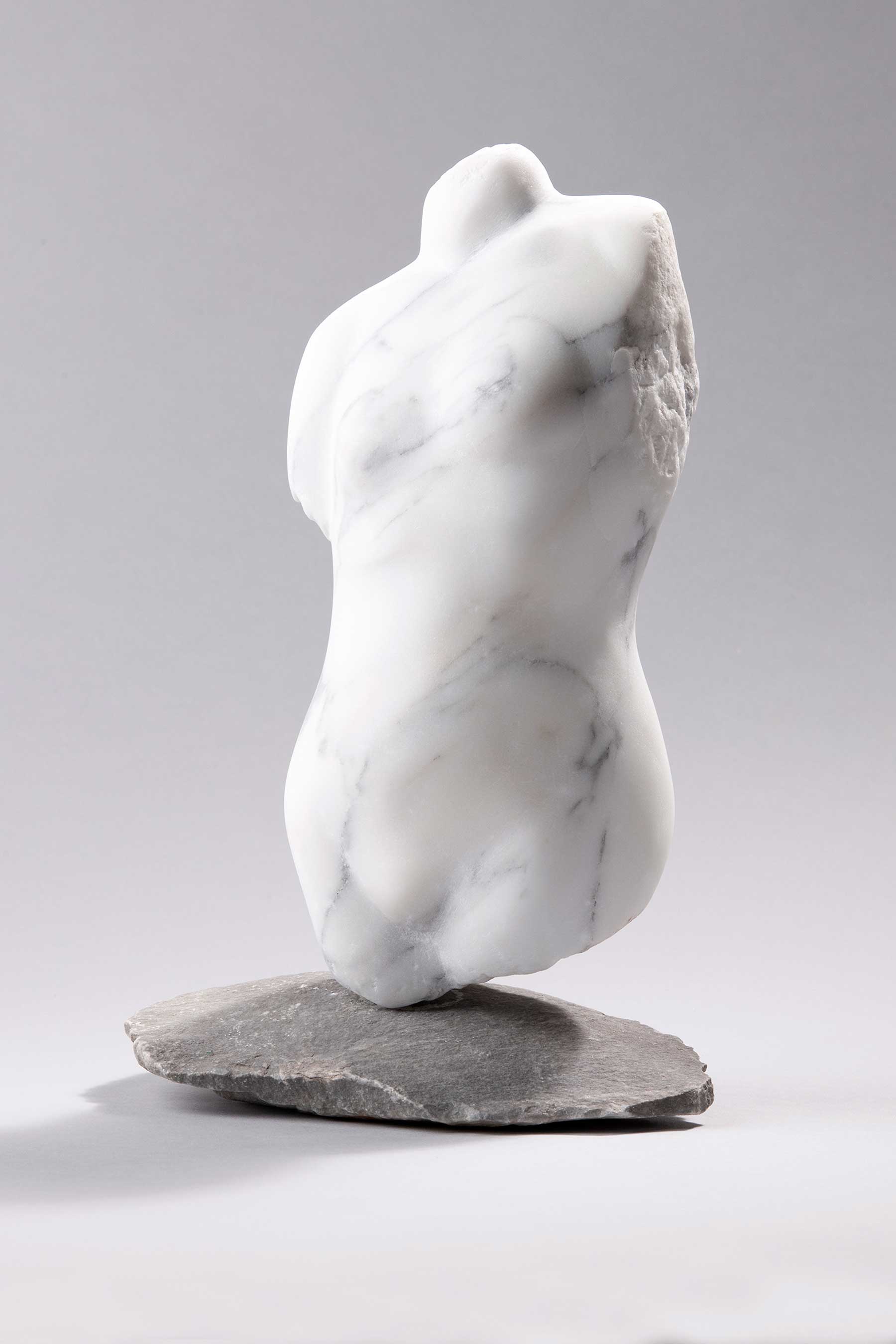 Weiblicher Torso in Marmor (Sibylle Meister)