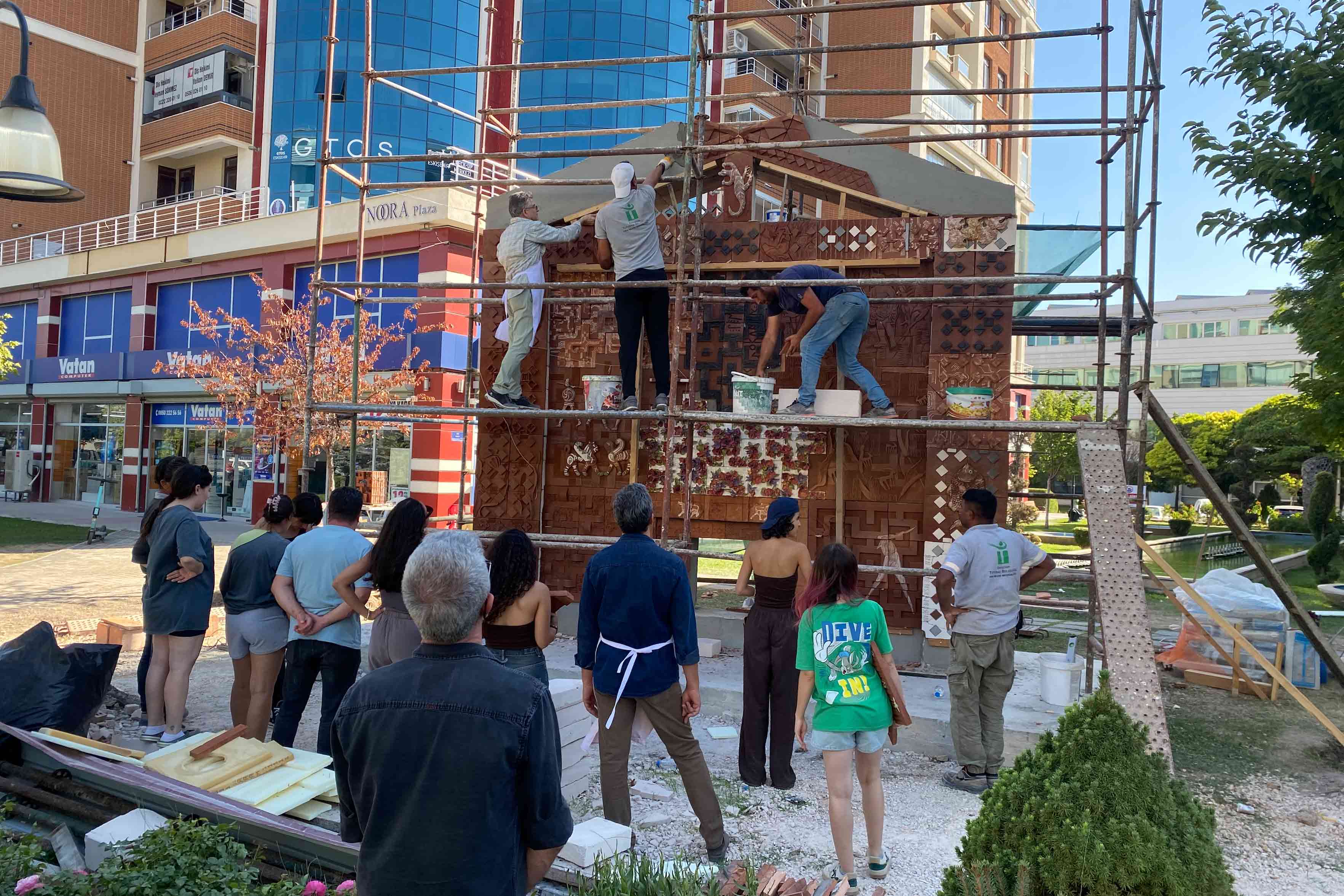 aufbau Aufbau der Skulptur