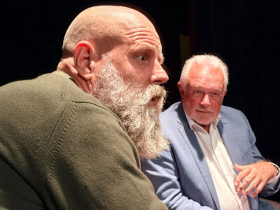 Holger Friedrich und Wolfgang Kubicki im Theater Ost in Adlershof