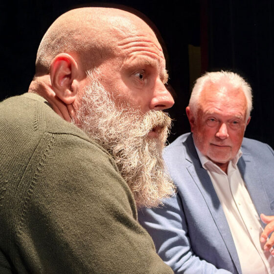 Holger Friedrich und Wolfgang Kubicki im Theater Ost in Adlershof