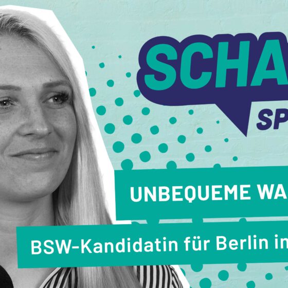 BSW-Kandidatin für das Berliner Abgeordnetenhaus, Alina Lindemann im Gespräch